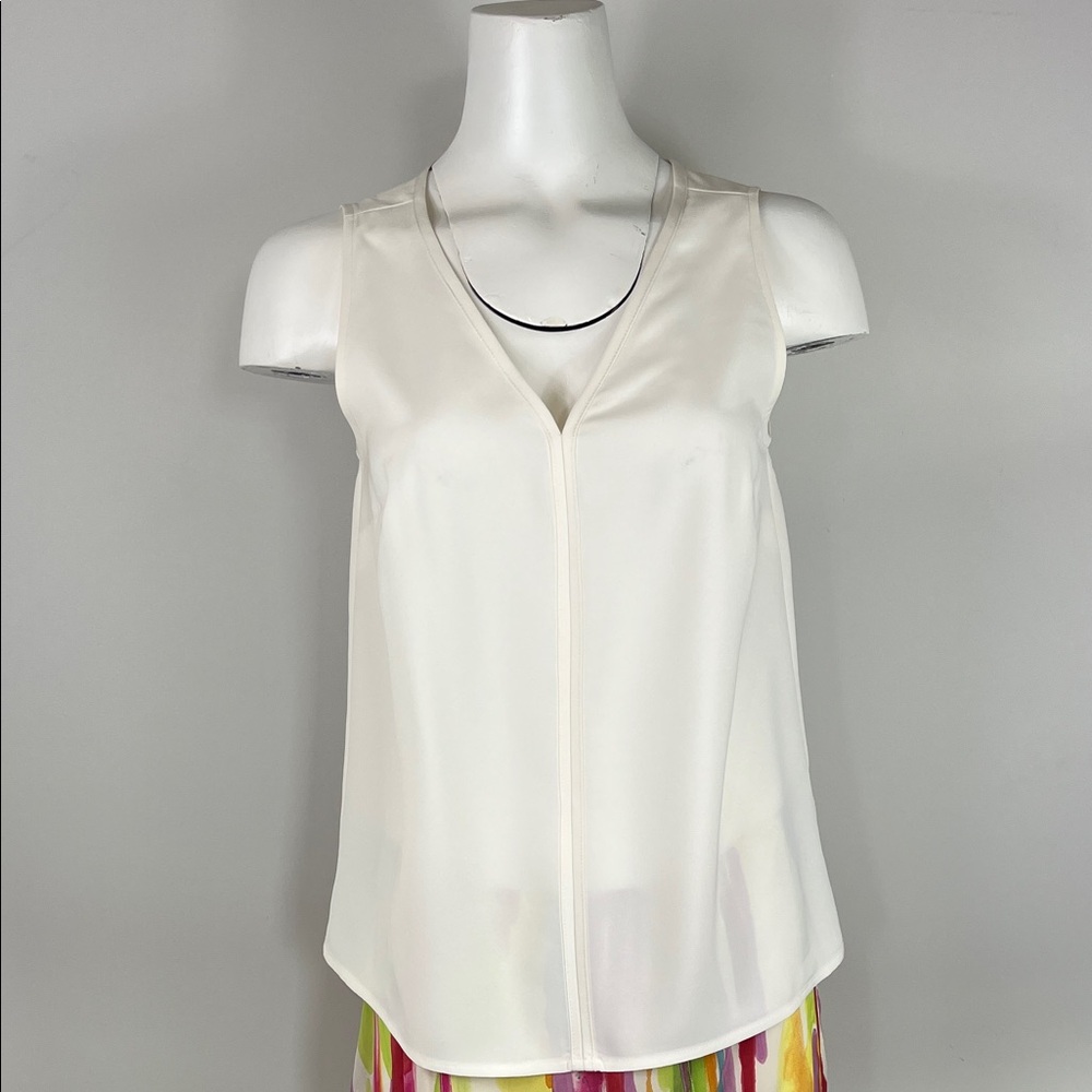 J. Crew Cream V-Neck Sleeveless Camisole